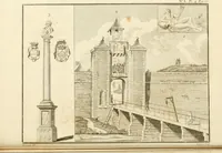 An illustration from Antiquités nationales, ou, Recueil de monumens : pour servir à l'histoire générale et particulière de l'empire françois, tels que tombeaux, inscriptions, statues, vitraux, fresques, etc. : tirés des abbayes, monastères, châteaux, et autres lieux devenus domaines nationaux (1790)