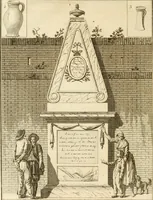 An illustration from Antiquités nationales, ou, Recueil de monumens : pour servir à l'histoire générale et particulière de l'empire françois, tels que tombeaux, inscriptions, statues, vitraux, fresques, etc. : tirés des abbayes, monastères, châteaux, et autres lieux devenus domaines nationaux (1790)