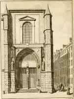 An illustration from Antiquités nationales, ou, Recueil de monumens : pour servir à l'histoire générale et particulière de l'empire françois, tels que tombeaux, inscriptions, statues, vitraux, fresques, etc. : tirés des abbayes, monastères, châteaux, et autres lieux devenus domaines nationaux (1790)