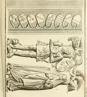 Picture 19 of 48 from Antiquités nationales, ou, Recueil de monumens : pour servir à l'histoire générale et particulière de l'empire françois, tels que tombeaux, inscriptions, statues, vitraux, fresques, etc. : tirés des abbayes, monastères, châteaux, et autres lieux devenus domaines nationaux (1790), leaf 174