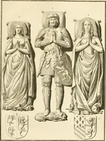 Picture 21 of 48 from Antiquités nationales, ou, Recueil de monumens : pour servir à l'histoire générale et particulière de l'empire françois, tels que tombeaux, inscriptions, statues, vitraux, fresques, etc. : tirés des abbayes, monastères, châteaux, et autres lieux devenus domaines nationaux (1790), leaf 194