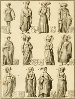 An illustration from Antiquités nationales, ou, Recueil de monumens : pour servir à l'histoire générale et particulière de l'empire françois, tels que tombeaux, inscriptions, statues, vitraux, fresques, etc. : tirés des abbayes, monastères, châteaux, et autres lieux devenus domaines nationaux (1790)