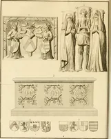 Picture 27 of 48 from Antiquités nationales, ou, Recueil de monumens : pour servir à l'histoire générale et particulière de l'empire françois, tels que tombeaux, inscriptions, statues, vitraux, fresques, etc. : tirés des abbayes, monastères, châteaux, et autres lieux devenus domaines nationaux (1790), leaf 227