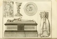 Picture 39 of 48 from Antiquités nationales, ou, Recueil de monumens : pour servir à l'histoire générale et particulière de l'empire françois, tels que tombeaux, inscriptions, statues, vitraux, fresques, etc. : tirés des abbayes, monastères, châteaux, et autres lieux devenus domaines nationaux (1790), leaf 355