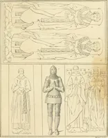 An illustration from Antiquités nationales, ou, Recueil de monumens : pour servir à l'histoire générale et particulière de l'empire françois, tels que tombeaux, inscriptions, statues, vitraux, fresques, etc. : tirés des abbayes, monastères, châteaux, et autres lieux devenus domaines nationaux (1790)