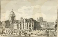 An illustration from Antiquités nationales, ou, Recueil de monumens : pour servir à l'histoire générale et particulière de l'empire françois, tels que tombeaux, inscriptions, statues, vitraux, fresques, etc. : tirés des abbayes, monastères, châteaux, et autres lieux devenus domaines nationaux (1790)
