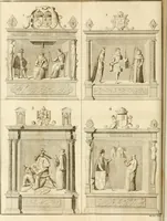 Picture 43 of 48 from Antiquités nationales, ou, Recueil de monumens : pour servir à l'histoire générale et particulière de l'empire françois, tels que tombeaux, inscriptions, statues, vitraux, fresques, etc. : tirés des abbayes, monastères, châteaux, et autres lieux devenus domaines nationaux (1790), leaf 415