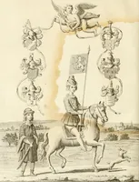 An illustration from Antiquités nationales, ou, Recueil de monumens : pour servir à l'histoire générale et particulière de l'empire françois, tels que tombeaux, inscriptions, statues, vitraux, fresques, etc. : tirés des abbayes, monastères, châteaux, et autres lieux devenus domaines nationaux (1790)