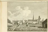 An illustration from Antiquités nationales, ou, Recueil de monumens : pour servir à l'histoire générale et particulière de l'empire françois, tels que tombeaux, inscriptions, statues, vitraux, fresques, etc. : tirés des abbayes, monastères, châteaux, et autres lieux devenus domaines nationaux (1790)