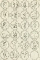 An illustration from Antonii Augustinii Archiepisc. Tarracon. Antiqvitatvm romanorvm hispanarvmqve in nvmmis vetervm, dialogi XI (1617)