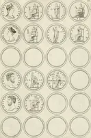 An illustration from Antonii Augustinii Archiepisc. Tarracon. Antiqvitatvm romanorvm hispanarvmqve in nvmmis vetervm, dialogi XI (1617)