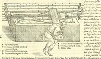 An illustration from Galeni librorum septima classis : curativum methodum tum diffuse tum breviter descriptam, victus rationem in morbis acutis, singulorum morborum facile paranda remedia, privatam quorundam morborum curationem, chirurgie constitutionem, fracturarum ac luxationum sanationem, fasciarum deniq ; & laqueorum & machinamentorum tractatum continet (1576)