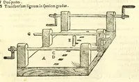 An illustration from Galeni librorum septima classis : curativum methodum tum diffuse tum breviter descriptam, victus rationem in morbis acutis, singulorum morborum facile paranda remedia, privatam quorundam morborum curationem, chirurgie constitutionem, fracturarum ac luxationum sanationem, fasciarum deniq ; & laqueorum & machinamentorum tractatum continet (1576)