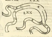 An illustration from Galeni librorum septima classis : curativum methodum tum diffuse tum breviter descriptam, victus rationem in morbis acutis, singulorum morborum facile paranda remedia, privatam quorundam morborum curationem, chirurgie constitutionem, fracturarum ac luxationum sanationem, fasciarum deniq ; & laqueorum & machinamentorum tractatum continet (1576)