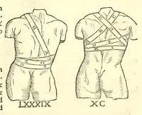 Picture 68 of 94 from Galeni librorum septima classis : curativum methodum tum diffuse tum breviter descriptam, victus rationem in morbis acutis, singulorum morborum facile paranda remedia, privatam quorundam morborum curationem, chirurgie constitutionem, fracturarum ac luxationum sanationem, fasciarum deniq ; & laqueorum & machinamentorum tractatum continet (1576), leaf 625