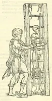 An illustration from Galeni librorum septima classis : curativum methodum tum diffuse tum breviter descriptam, victus rationem in morbis acutis, singulorum morborum facile paranda remedia, privatam quorundam morborum curationem, chirurgie constitutionem, fracturarum ac luxationum sanationem, fasciarum deniq ; & laqueorum & machinamentorum tractatum continet (1576)