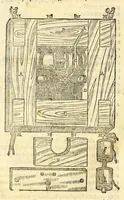 An illustration from Galeni librorum septima classis : curativum methodum tum diffuse tum breviter descriptam, victus rationem in morbis acutis, singulorum morborum facile paranda remedia, privatam quorundam morborum curationem, chirurgie constitutionem, fracturarum ac luxationum sanationem, fasciarum deniq ; & laqueorum & machinamentorum tractatum continet (1576)
