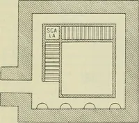 An illustration from Antonio Averlino Filarete's Tractat über die Baukunst, nebst seinen Büchern von der Zeichenkunst und den Bauten der Medici (1890)