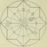 An illustration from Antonio Averlino Filarete's Tractat über die Baukunst, nebst seinen Büchern von der Zeichenkunst und den Bauten der Medici (1890)