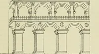 An illustration from Antonio Averlino Filarete's Tractat über die Baukunst, nebst seinen Büchern von der Zeichenkunst und den Bauten der Medici (1890)