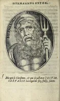 Picture 9 of 21 from Apocalypsis insignium aliquot haeresiarcharum : qua visiones & insomnia ipsis per somnia patefactae, blasphemias puta inauditas, ac deliramenta enthysiastica revelantur, unaq́ue opera vitae ac mortes coelo latino donantur : superadditae septendecim eorum, qui insigni supra reliquos temeritate ac depudendi audacia eminere visi, icones aereis expressae (1608), leaf 56