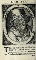 Picture 16 of 21 from Apocalypsis insignium aliquot haeresiarcharum : qua visiones & insomnia ipsis per somnia patefactae, blasphemias puta inauditas, ac deliramenta enthysiastica revelantur, unaq́ue opera vitae ac mortes coelo latino donantur : superadditae septendecim eorum, qui insigni supra reliquos temeritate ac depudendi audacia eminere visi, icones aereis expressae (1608), leaf 96