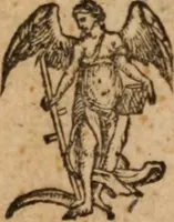 An illustration from Apollodori Atheniensis Bibliotheces, sive, De deorvm origine libri tres (1565)