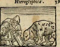 Picture 14 of 177 from Horou Apollonos Neiloou Hieroglyphika eklekta = Hori Apollinis Selecta hieroglyphica : imagines vero cum priuilegio (1599), leaf 40