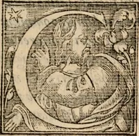 An illustration from Apologia libri de reditibvs ecclesiasticis, a Martino ab Azpilcueta. Super c. ultimo XVI. q. I. sermone primùm Hispano compositi, & ab eodem postea Latinitate donati: aduersus N. in nonnullis ei contradicentem (1575)