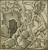 An illustration from Apologie catholique contre les libelles declarations, aduis, et consultations faictes, escrites, & publiees par les liguez perturbateurs de repos du Royaume de France, qui se sont esleuez depuis le decés de feu Monseigneur, frere vnique du Roy (1585)