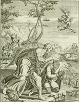 An illustration from Apostolici : or the history of the lives, acts, death and martyrdoms of those who were contemporary with, or immediately succeeded the Apostles : as also the most eminent of the Primitive Fathers for the first three hundred years to which is added, a chronology of the three first ages of the church (1682)