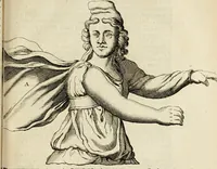 An illustration from Apotheosis vel consecratio Homeri, sive, Lapis antiquissimus in quo poëtarum principis Homeri consecratio sculpta est (1683)