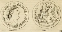 An illustration from Apotheosis vel consecratio Homeri, sive, Lapis antiquissimus in quo poëtarum principis Homeri consecratio sculpta est (1683)