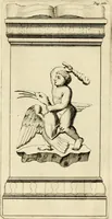 An illustration from Apotheosis vel consecratio Homeri, sive, Lapis antiquissimus in quo poëtarum principis Homeri consecratio sculpta est (1683)