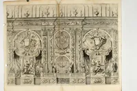 An illustration from Apparato fvnebre dell'anniversario à Gregorio XV : celebrato in Bologna à XXIV. di lvglio M. DC. XXIV dall'illustrissimo & reuerendiss. sig. cardinale Lvdovisi (1624)