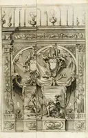 An illustration from Apparato fvnebre dell'anniversario à Gregorio XV : celebrato in Bologna à XXIV. di lvglio M. DC. XXIV dall'illustrissimo & reuerendiss. sig. cardinale Lvdovisi (1624)