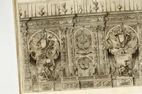 An illustration from Apparato fvnebre dell'anniversario à Gregorio XV : celebrato in Bologna à XXIV. di lvglio M. DC. XXIV dall'illustrissimo & reuerendiss. sig. cardinale Lvdovisi (1624)