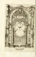 An illustration from Apparato fvnebre dell'anniversario à Gregorio XV : celebrato in Bologna à XXIV. di lvglio M. DC. XXIV dall'illustrissimo & reuerendiss. sig. cardinale Lvdovisi (1624)