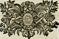 An illustration from Apparatus sacri honoris primo carmelitarum discalceatorum parenti seraphicæ virginis ac matris Theresiæ à Jesu filio primogenito S. Joanni à Cruce : post ejus solemnem in Vaticani colle apotheosin adornatus, a devotissimo filiorum suorum Collegio Augustano (1727)