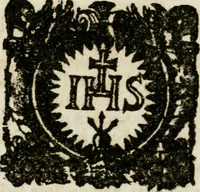 An illustration from Apparatus sacri honoris primo carmelitarum discalceatorum parenti seraphicæ virginis ac matris Theresiæ à Jesu filio primogenito S. Joanni à Cruce : post ejus solemnem in Vaticani colle apotheosin adornatus, a devotissimo filiorum suorum Collegio Augustano (1727)