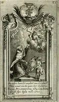 An illustration from Apparatus sacri honoris primo carmelitarum discalceatorum parenti seraphicæ virginis ac matris Theresiæ à Jesu filio primogenito S. Joanni à Cruce : post ejus solemnem in Vaticani colle apotheosin adornatus, a devotissimo filiorum suorum Collegio Augustano (1727)