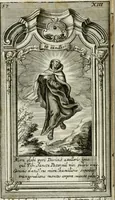 An illustration from Apparatus sacri honoris primo carmelitarum discalceatorum parenti seraphicæ virginis ac matris Theresiæ à Jesu filio primogenito S. Joanni à Cruce : post ejus solemnem in Vaticani colle apotheosin adornatus, a devotissimo filiorum suorum Collegio Augustano (1727)