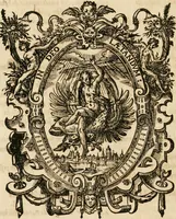 An illustration from Appendix necessaria Syntagmatis arcanorum chymicorum Andreae Libavii ... : in qva praeter arcanorvm nonnvllorum expositionem & illustrationem, quorundam item medicorum hermeticorum & mysticorum descriptionem, continentur defensiones geminae, primum eorum quae ab Henningo Schevnemano & iuniore Gramano sunt impugnata, postea quae in transmutatoria metallorum à Nicolao Gviberto ... sunt attentata ... (1615)