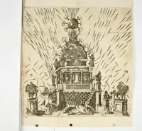 An illustration from Applausi festiui fatti in Piacenza per la nascita della maestà del reale infante Filippo Prospero della Spagna ... (1658)