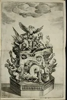 An illustration from Applavsi festivi fatti in Roma per l'elezzione di Ferdinando III. al regno de' romani dal ser.mo princ. Mavrizio card. di Savoia (1637)
