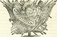 Picture 43 of 69 from Aquilae Austriacae pars secunda, seu, Monarchiae occidentalis tomus octauus : in quo imperatores Austrii a Maximiliano II vsquè ad coronationem Leopoldi Primi Occidentis imperatorem LI elogijs, hieroglyphicis, numismatibus, insignibus, symbolis, imaginibus antiquis ad viuum exhibentur exculpti, & longa historiarum serie exarati : vt nihil relictum sit, quod prisci vel hodierni habeant annales, sed diplomata, leges, indulta, genealogiae, donationes, priuilegia offeruntur congesta : inseruntur et regum principumque imagines, nummi honorarij, castrenses, triumphales, votiui, missiles, &c. qui sanguine, foedere, bello imperatoribus iuncti, occurrunt in opere : subijcitur cuique caesarum appendix symbolica, sacrolegalis, & historicopolitica, in qua symbolis & hieroglyphicis, are affabrè exculptis, Caesares eorumq[ue] gesta pinguntur & explanantur (1679), leaf 149