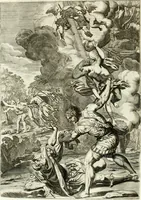 An illustration from Aquila Romana, ouero, Monarchia occidentale da Carlo Magno d'Occidente imperador primo : sino alla coronatione del glorioso Leopoldo Primo : tutti con le loro effigie dal naturale, aggiontiui li geroglifici ed allegorie, inuentione dell' autore (1679)