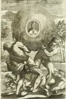 An illustration from Aquila Romana, ouero, Monarchia occidentale da Carlo Magno d'Occidente imperador primo : sino alla coronatione del glorioso Leopoldo Primo : tutti con le loro effigie dal naturale, aggiontiui li geroglifici ed allegorie, inuentione dell' autore (1679)
