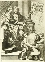 An illustration from Aquila Romana, ouero, Monarchia occidentale da Carlo Magno d'Occidente imperador primo : sino alla coronatione del glorioso Leopoldo Primo : tutti con le loro effigie dal naturale, aggiontiui li geroglifici ed allegorie, inuentione dell' autore (1679)
