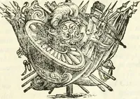 An illustration from Aquila Romana, ouero, Monarchia occidentale da Carlo Magno d'Occidente imperador primo : sino alla coronatione del glorioso Leopoldo Primo : tutti con le loro effigie dal naturale, aggiontiui li geroglifici ed allegorie, inuentione dell' autore (1679)